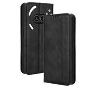 HAOYE Coque pour Nothing Phone (2a), Cuir Etui Premium PU + TPU Housse Folio Flip Case, Cover Portefeuille ave ID Carte de Crédit Slot Fermeture Magnétique, Noir