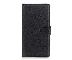 HAOYE Coque pour Oppo A38 4G / A18, Housse de Protection Etui à Rabat Premium en Cuir PU [Pochette de Portefeuille] [Fermeture Magnétique] [Support], Noir