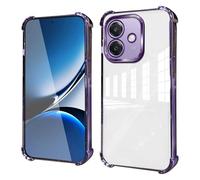 HAOYE Coque pour Oppo A40 4G - Étui TPU Fin avec Coins Renforcés, Housse Antichoc, Design Transparent, Anti-Trace - Violet