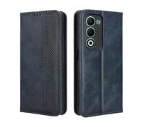 HAOYE Coque pour Oppo A5 4G / 5G, Cuir Etui Premium PU + TPU Housse Folio Flip Case, Cover Portefeuille ave ID Carte de Crédit Slot Fermeture Magnétique, Bleu