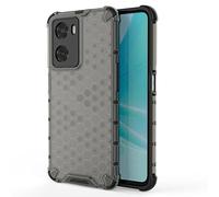 HAOYE Coque pour Oppo A57 4G / Oppo A57s, Housse de Très Mince Transparent PC + TPU Bumper Case Cover, Étui de Antichoc Anti Scratch Silicone Souple, Noir