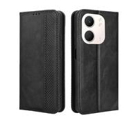 HAOYE Coque pour Oppo A5X 4G / 5G, Cuir Etui Premium PU + TPU Housse Folio Flip Case, Cover Portefeuille ave ID Carte de Crédit Slot Fermeture Magnétique, Noir