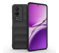 HAOYE Coque pour Oppo A80 5G, Étui Antichoc Élégant Flexible Protecteur en TPU Résistant Aux Chocs Housse Case avec Doublure en Tissu. Noir