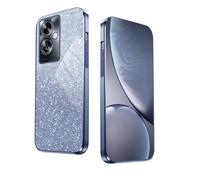 HAOYE Coque pour Oppo A9 2020 / A5 2020, Étui Antichoc Cadre Galvanisé Protecteur en TPU Résistant Aux Chocs Housse avec Brillant Autocollant. Bleu