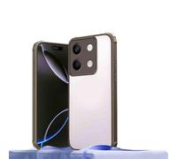 HAOYE Coque pour Oppo A9 2020 / A5 2020, Étui avec Cadre Antidérapant Mat, Housse Transparente, Shell Protection - Marron