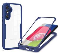 HAOYE Coque pour Realme C30 / C33 / C30S avec Rprotecteur Décran, Etui Transparent Hybride, Protection à 360 Degrés Silicone TPU + PC Double Couche Housse. Bleu
