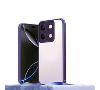 HAOYE Coque pour Realme C51 / Realme Note 50 / Realme C53, Étui avec Cadre Antidérapant Mat, Housse Transparente, Shell Protection - Violet
