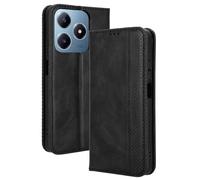HAOYE Coque pour Realme C63 / C61 / Realme Note 60, Cuir Etui Premium PU + TPU Housse Folio Flip Case, Cover Portefeuille ave ID Carte de Crédit Slot Fermeture Magnétique, Noir