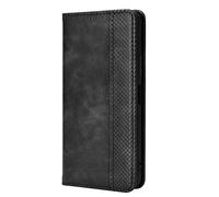 HAOYE Coque pour Realme C65 4G, Cuir Etui Premium PU + TPU Housse Folio Flip Case, Cover Portefeuille ave ID Carte de Crédit Slot Fermeture Magnétique, Noir