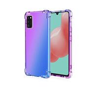 HAOYE Coque pour Realme GT7 Pro/GT 7 Pro, Étui en Gradient Color TPU Case Cover, Coins Renforcés Housse de Protecteur Transparente Antichoc Souple Silicone Bumper (Bleu/Purple)