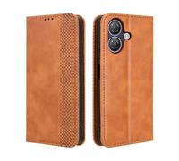 HAOYE Coque pour Ulefone Note 21, Cuir Etui Premium PU + TPU Housse Folio Flip Case, Cover Portefeuille ave ID Carte de Crédit Slot Fermeture Magnétique, Brown