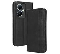 HAOYE Coque pour Vivo V29 Lite 5G, Cuir Etui Premium PU + TPU Housse Folio Flip Case, Cover Portefeuille ave ID Carte de Crédit Slot Fermeture Magnétique, Noir