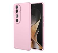 HAOYE Coque pour Vivo V40 5G, Étui 360°Antichoc Élégant Flexible Protecteur en TPU Résistant Aux Chocs Housse Case avec Doublure en Tissu. Rose