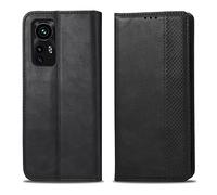 HAOYE Coque pour Xiaomi Mi 12 Lite, Cuir Etui Premium PU + TPU Housse Folio Flip Case, Cover Portefeuille ave ID Carte de Crédit Slot Fermeture Magnétique, Noir