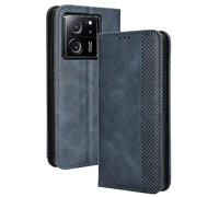 HAOYE Coque pour Xiaomi Mi 13T 5G / 13T Pro 5G, Cuir Etui Premium PU + TPU Housse Folio Flip Case, Cover Portefeuille ave ID Carte de Crédit Slot Fermeture Magnétique, Bleu