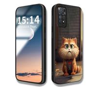 HAOYE Coque pour Xiaomi Redmi Note 11 Pro 5G/4G / Note 12 Pro 4G, Étui en Joli Motif de Chat Résistant aux Rayures Case, Souple Silicone TPU Anti-Choc Housse (Gros Chat)