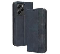 HAOYE Coque pour Xiaomi Redmi Note 12 Pro 5G, Cuir Etui Premium PU + TPU Housse Folio Flip Case, Cover Portefeuille ave ID Carte de Crédit Slot Fermeture Magnétique, Bleu
