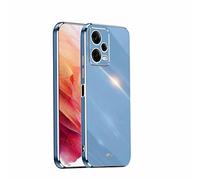 HAOYE Coque pour Xiaomi Redmi Note 12 Pro+ (Plus), Étui 360°Antichoc Galvanoplastie Élégant Flexible Protecteur en TPU Résistant Aux Chocs Housse Case Cover. Bleu