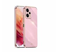 HAOYE Coque pour Xiaomi Redmi Note 12 Pro+ (Plus), Étui 360°Antichoc Galvanoplastie Élégant Flexible Protecteur en TPU Résistant Aux Chocs Housse Case Cover. Mauve