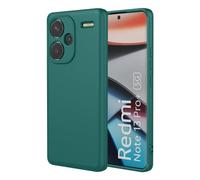HAOYE Coque pour Xiaomi Redmi Note 13 Pro+ Plus 5G, Étui 360°Antichoc Élégant Flexible Protecteur en TPU Résistant Aux Chocs Housse Case avec Doublure en Tissu. Vert foncé