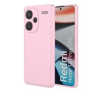 HAOYE Coque pour Xiaomi Redmi Note 13 Pro+ Plus 5G, Étui 360°Antichoc Élégant Flexible Protecteur en TPU Résistant Aux Chocs Housse Case avec Doublure en Tissu. Rose