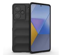 HAOYE Coque pour Xiaomi Redmi Note 13 Pro+ Plus 5G, Étui Antichoc Élégant Flexible Protecteur en TPU Résistant Aux Chocs Housse Case avec Doublure en Tissu. Noir