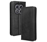 HAOYE Coque pour Xiaomi Redmi Note 14 Pro 4G, Cuir Etui Premium PU + TPU Housse Folio Flip Case, Cover Portefeuille ave ID Carte de Crédit Slot Fermeture Magnétique, Noir