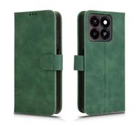 HAOYE Coque pour ZTE Blade A35 / A55, Etui Protection Housse Premium en Cuir PU Flip Case Portefeuille ave ID Carte de Crédit Slot Fermeture Magnétique, Green