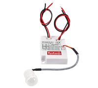 HaoYeah Détecteur de mouvement PIR infrarouge infrarouge 12 V 24 V Relais temporisé couloir lumière LED