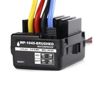 Haoying RTR ESC imperméable à 2 Voies Compatible avec véhicule et Moteur de Brosse Marine 40a 60a Compatible avec la Course et l'escalade(1040-40A-T-Head)