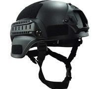 haoYK Casque de Paintball Airsoft Tactique de Style Mich 2000 avec Support NVG et Rail latéral pour Paintball Airsoft