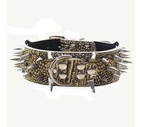 haoyueer Collier pour chien à pointes pointues, élégant collier en cuir pour chiens de moyenne et grande taille, Pitbull, Labrador, Boxer, Rottweiler Berger Allemand