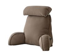 HAOYUES Oreiller de Lecture,Coussin De Lecture,Coussin Dorsal Flex Confort,Oreillers De Soutien Dorsal avec Bras,Idéal pour Relaxation,Lire ou Jeux,Livré avec Amovible Oreiller Cervical