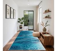 HAOYUES Tapis Couloir Long Tapis de Passage Antiderapant Tapis de Cuisine Devant Evier Lavable Entrée Tapis pour Buanderie Chambre Salle de Bain 70 x 380 cm
