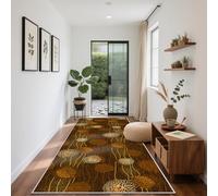 HAOYUES Tapis Couloir Long Tapis de Passage Antiderapant Tapis de Cuisine Devant Evier Lavable Entrée Tapis pour Buanderie Chambre Salle de Bain 90 x 380 cm