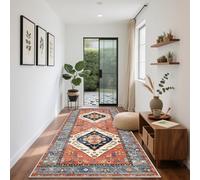 HAOYUES Tapis Couloir Long Tapis de Passage Antiderapant Tapis de Cuisine Devant Evier Lavable Entrée Tapis pour Buanderie Chambre Salle de Bain 65 x 380 cm