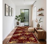 HAOYUES Tapis Couloir Long Tapis de Passage Antiderapant Tapis de Cuisine Devant Evier Lavable Entrée Tapis pour Buanderie Chambre Salle de Bain 50 x 380 cm