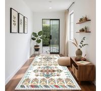 HAOYUES Tapis Couloir Long Tapis de Passage Antiderapant Tapis de Cuisine Devant Evier Lavable Entrée Tapis pour Buanderie Chambre Salle de Bain 70 x 380 cm