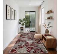 HAOYUES Tapis Couloir Long Tapis de Passage Antiderapant Tapis de Cuisine Devant Evier Lavable Entrée Tapis pour Buanderie Chambre Salle de Bain 65 x 380 cm