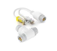Haoyull Adaptateur répartiteur PoE 2 ports, câble réseau RJ45 connecteurs pour caméras de sécurité et systèmes de surveillance PoE Extender