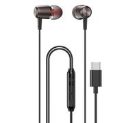 Haoyull Écouteurs universels USB C de type C avec fil magnétique pour téléphones et tablettes, appareils USB C, microphone et contrôle intégrés