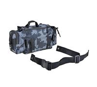 Haoyull Sac de pêche de grande capacité, sac de transport, sac de taille à épaule, sac de pêche étanche, Nuit foncée., 33cmX15cmX16cm