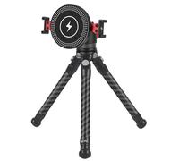 Haoyull Trépied pour téléphone portable et perche à selfie avec charges sans fil - Trépied extensible pour téléphone portable