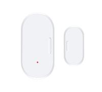 Haozee Capteur de porte et de fenêtre, nécessite un hub Zigbee, connexion Zigbee, détecteur sans fil pour système d'alarme et maison intelligente, compatible avec Home Assistant Zigbee2mqtt