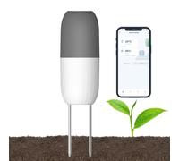 Haozee Capteur d'humidité du sol intelligent WiFi Appareil de mesure de l'humidité et de la température du sol pour jardin, ferme, serre, étanche