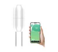 Haozee Humidimètre du sol pour plantes, hub zigbee requis, appareil de mesure d'humidité et de température pour jardin, ferme, serre, étanche, prend en charge l'assistant domestique Zigbee2mqtt