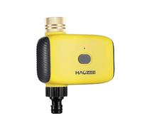Haozee Smart Water Timer, un tuyau d'alimentation, un tuyau d'arrosage, des applications et une commande vocale, un système d'arrosage automatique pour pelouse et cours.