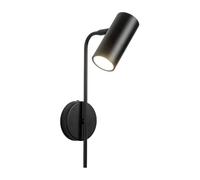 HAOZIWEI Applique Murale Moderne et Réglable - Lampe de Lecture de Tête de Lit - Luminaire d'Appoint avec Douille E27 - Pour Salon, Chambre, Couloir et Mise en Valeur de Tableaux(Black)