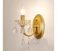 HAOZIWEI Applique murale style ferme à 1 lumière, style industriel moderne, luminaire de salle de bain style milieu du siècle for chambre, salon, cuisine, couloir, escaliers, bureau(Gold)