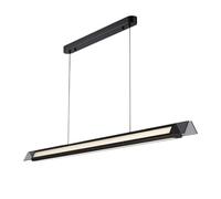 HAOZIWEI Lustre linéaire minimaliste, luminaire suspendu triangulaire en verre, éclairage d'îlot de cuisine LED dimmable 63W, lampes suspendues pour salle à manger, bureau, café et bar